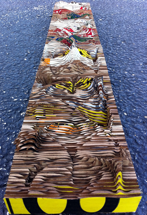 Abstract landscape: model (front)