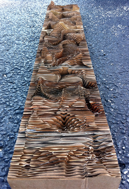 Abstract landscape: model (back)