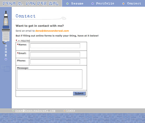 denavanderwal.com: inner page